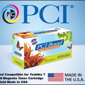 PCI Brand Toshiba T-FC30U-M Magenta Toner Cartridge 33600 Pg Yld for Toshiba e-Studio 2050C, e-Studio 2051C, e-Studio 2550C, e-Studio 2551C, TFC30UM