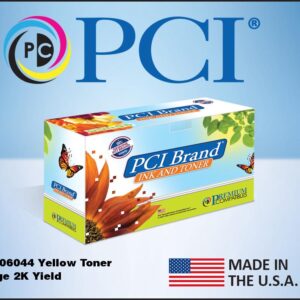 PCI Brand Compatible Ricoh 406105 406044 Yellow Toner Cartridge