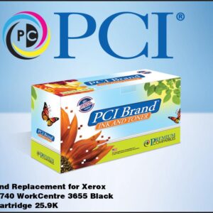 PCI Brand Compatible Xerox 106R02740 Black Toner Cartridge 25900 Page Yield for Xerox WorkCentre 3655, 3655S, 3655X