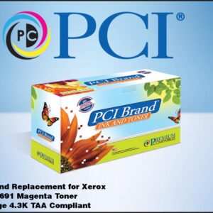 PCI Brand Xerox 106R03474 106R03478 106R03691 XXL Magenta Toner Cartridge 4300 Xtra High Yield for Xerox Phaser 6510, 6515, 106R3474 106R3478 106R3691
