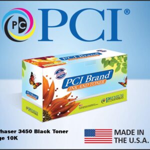 PCI Brand Compatible Xerox 106R00688 Black Toner Cartridge 10K Yield for Xerox 3450, 3450B, 3450D, 3450DN