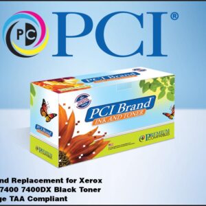 PCI Brand Compatible Xerox 106R01080 Black Toner Cartridge 15000 Page Yield for Xerox 7400, 7400DN, 7400DT, 7400DX, 7400DXF, 7400N