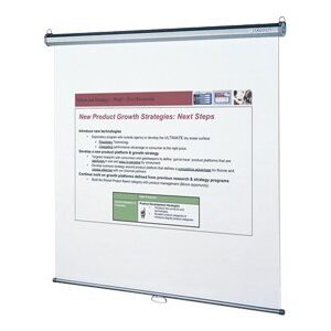 QUARTET 684S OVERHD WALL CEILING SCREEN 84" X 84"