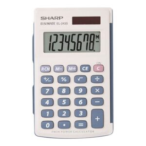 SHARP EL243SB  8 DIGIT POCKET CALC/HINGED COVER