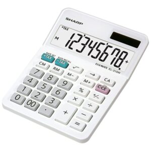 SHARP EL310WB  8 DIGIT MINI-DESKTOP CALC