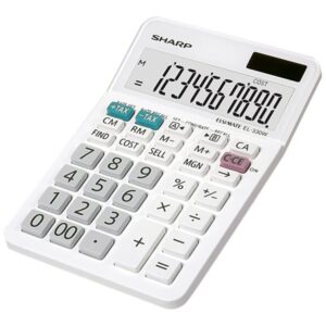 SHARP EL330WB 10 DIGIT MINI-DESKTOP BASIC CALC