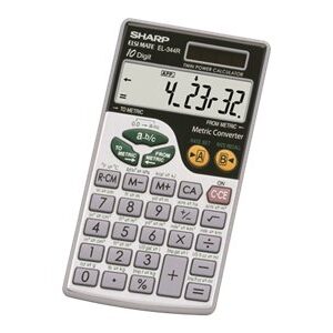 SHARP EL344RB  10 DIGIT METRIC CONVERSION CALC