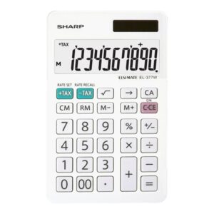 SHARP EL377WB 10 DIGIT HANDHELD BASIC CALC