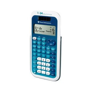 TEXAS TI-34MV 4-LINE DUAL PWR FRACTION CALC