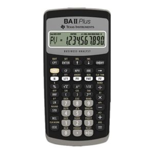 TEXAS TI-BA II PLUS ADVANCED FINANCIAL CALC