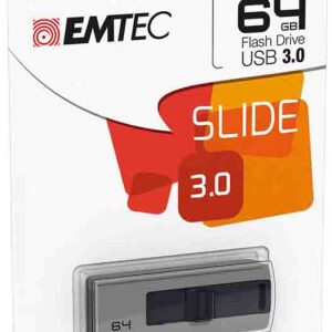 EMTEC SLIDE 3.0  B250 64GB USB 3.0 FLASH DRIVE