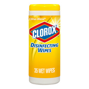 CLOROX BLEACH FREE WIPES CRISP LEMON 35-CT