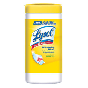 LYSOL 7 X 8 LEMON & LIME DISINFECTING WIPES-80CT