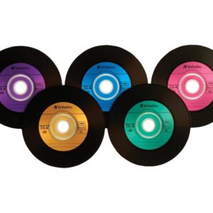 VERBATIM CD-R DIG VINYL 50PK 80MIN/52X SPIN-CLR