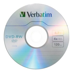 VERBATIM DVD-RW BRANDED 1PK 4.7GB/4X SLIM CASE