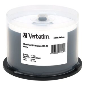 VERBATIM CD-R DL+ THERML 50PK 700MB/52X SPIN-WHT