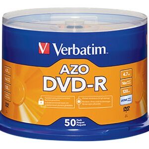 VERBATIM DVD-R BRAND SLV 50PK 4.7GB/16X SPINDLE