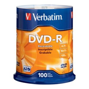 VERBATIM DVD-R BRAND SLV 100PK 4.7GB/16X SPINDLE