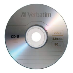 VERBATIM CD-R BRAND SLVR 10PK 700MB/52X BULK BOX