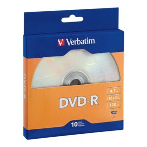 VERBATIM DVD-R BRAND SLV 10PK 4.7GB/16X BULK BOX