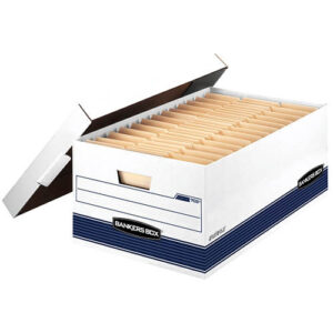 FELLOWES STOR/FILE 12CT 24" LEGAL LIFT-OFF LID