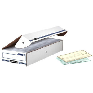 FELLOWES STOR/FILE 12CT CHECK, FLIP TOP LID