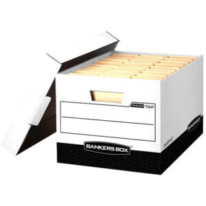FELLOWES R-KIVE WHT/BLK 12-LTR/LEGAL LIFTOFF LID