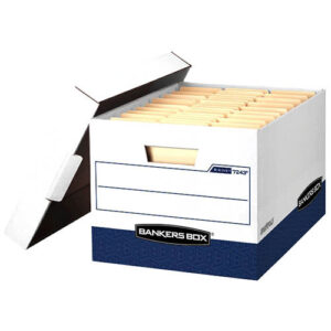 FELLOWES R-KIVE WHT/BLUE 12-LTR/LEGAL LIFTOFF LID