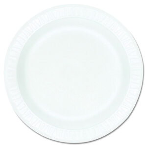 DART NON-LAMINATED WHITE FOAM PLATES-9"
