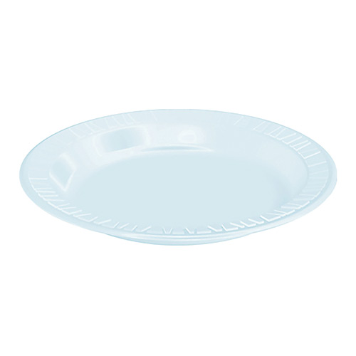 DART NON-LAMINATED WHITE FOAM PLATES-6"