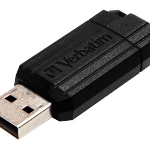 VERBATIM PINSTRIPE BLACK 16GB USB FLASH DRIVE