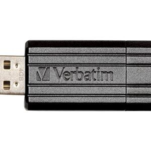 VERBATIM PINSTRIPE BLACK 32GB USB FLASH DRIVE