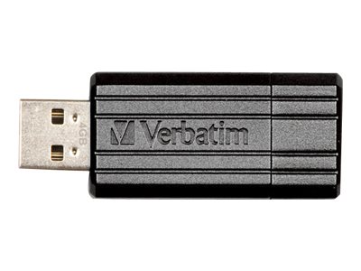 VERBATIM PINSTRIPE BLACK 32GB USB FLASH DRIVE