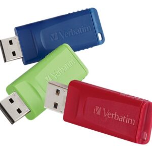 VERBATIM STORE'GO ASSORT 3PK 4GB USB 2.0 FLASH DR